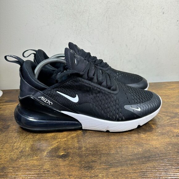 Nike Air Max 270 AH8050-002 Black White Shoe Sneakers Men's Size 10‎
